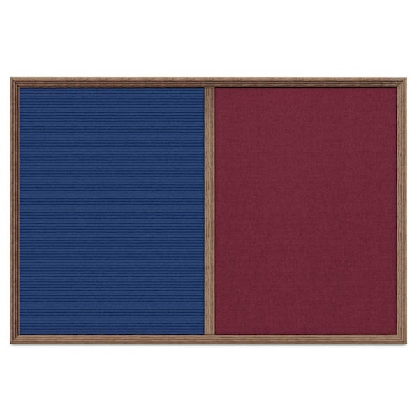 Enclosed Corkboard, 1 Door, 24"x36", 4" Fra, UV3422-BLACK-SURF
